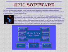 Tablet Screenshot of epic-software.com